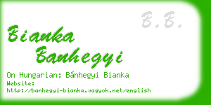 bianka banhegyi business card